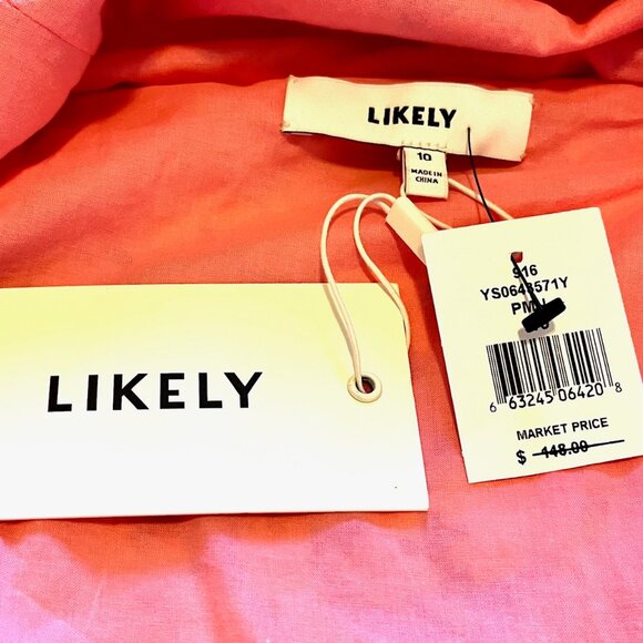 Likely Nori Floral Print Ruffled Mini Skirt in Orange/Pink (10) New With Tags - Picture 10 of 12